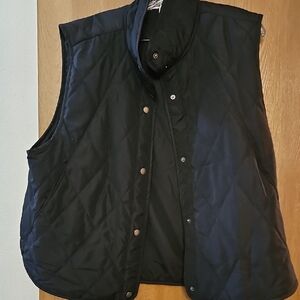 Black Quilted Vest